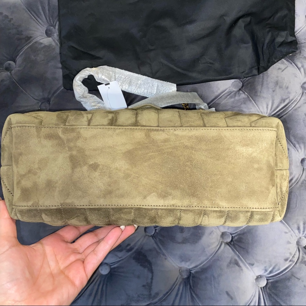 New Saint Laurent Medium Loulou Olive Green Bag - Picture 7 of 9